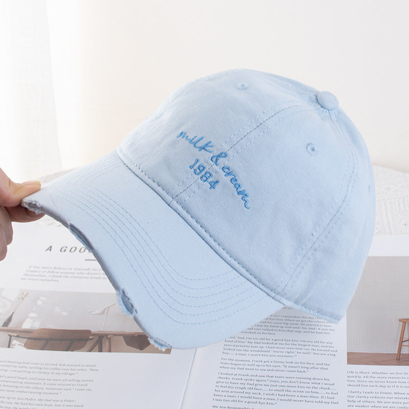 Wholesale Baseball Cap Simple Face Shown Small Wide-brimmed Soft-top Hat